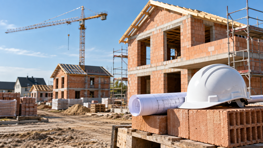 Les permis de construire ont-ils dépassé leur niveau le plus bas ? La Bouwunie souhaite porter la TVA sur les constructions neuves à 12 %