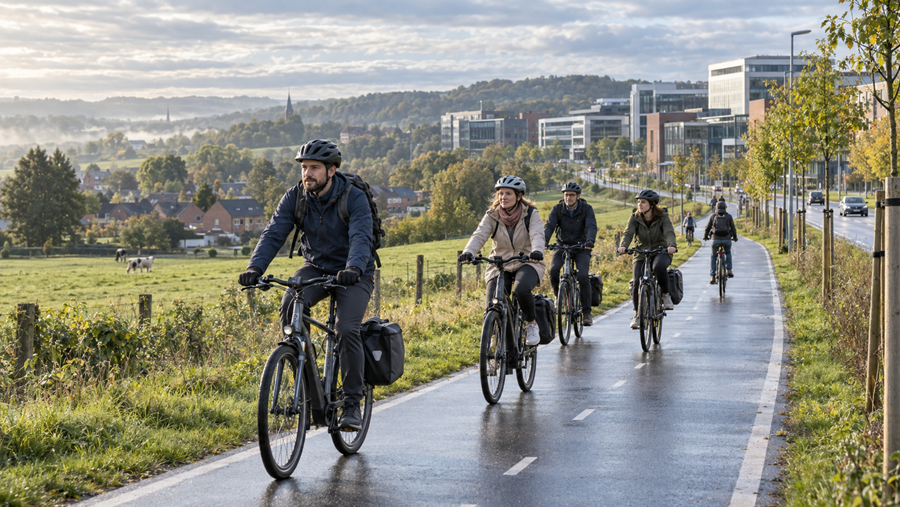Vlaams-Brabant: minste fietsers, meeste kilometers