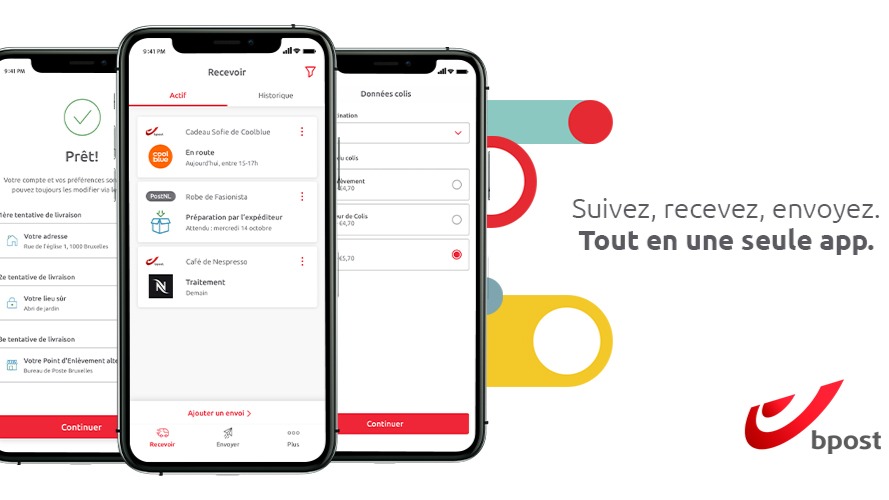 L'application My bpost amène les clients à votre point d'enlèvement