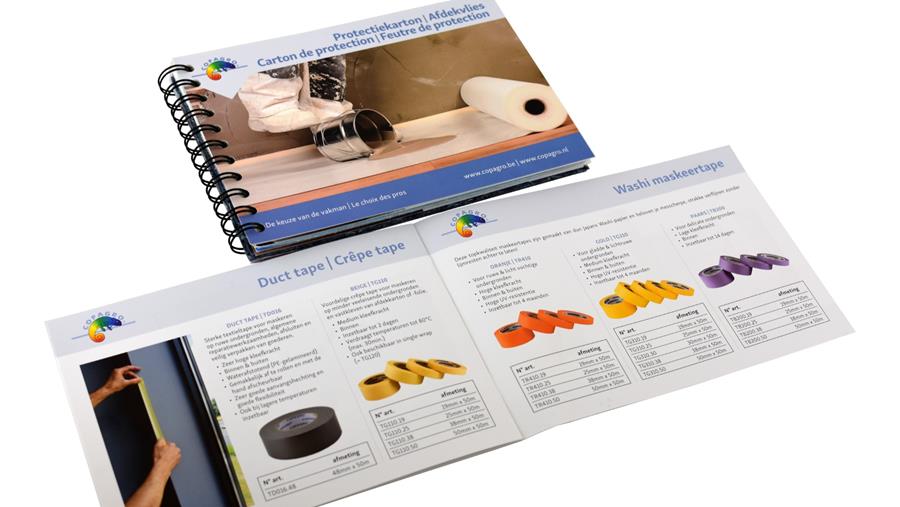 Le livre d'échantillons et folder de protections