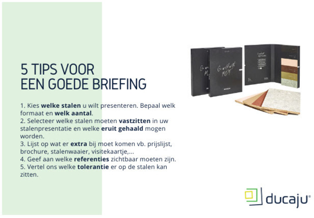 ducaju geeft u 5 tips voor een goede briefing