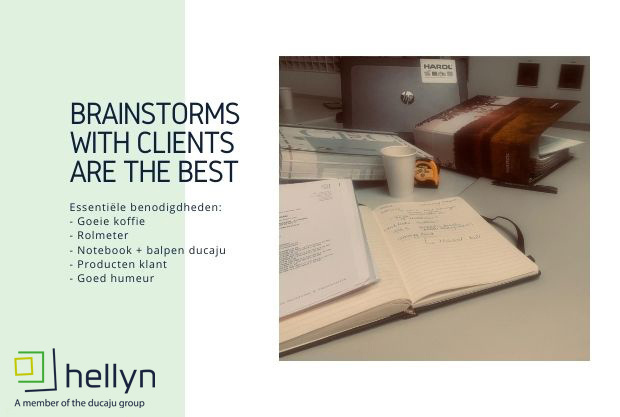 Brainstorms with the clients are the best!