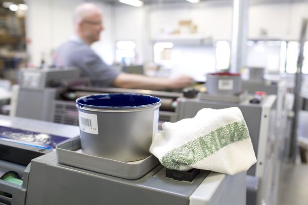 Het is druk in de drukkerij