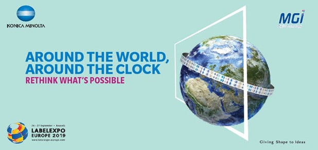 Konica Minolta veut accélérer sa croissance dans le secteur de l'impression numérique à la Labelexpo 2019