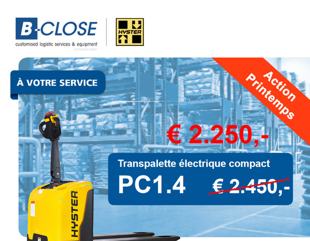 Action transpalette électrique compacte, PC1.4