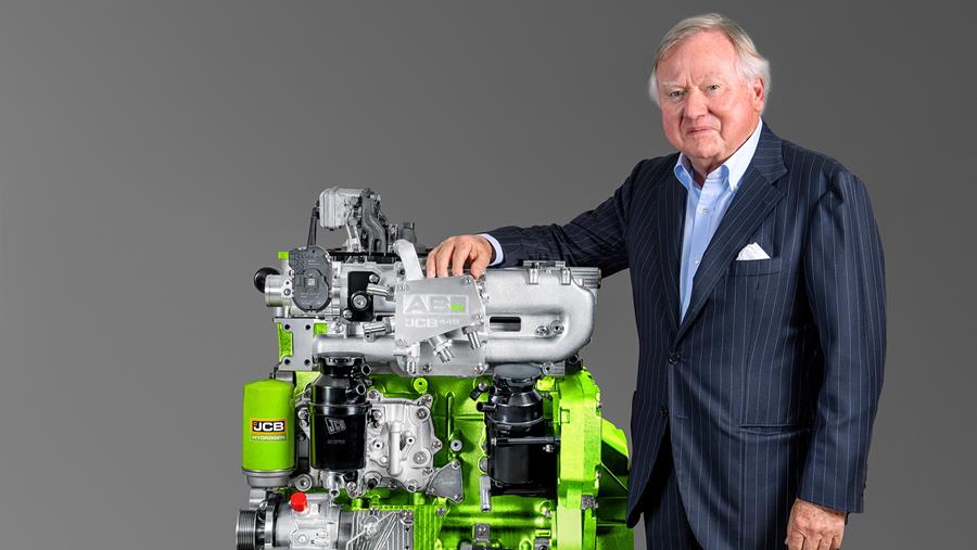 JCB's waterstofmotor goedgekeurd voor gebruik