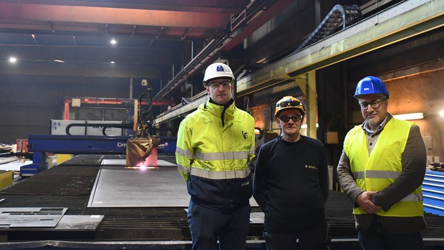 Première mondiale: oxycoupage à l'hydrogène pour la coupe en chanfrein