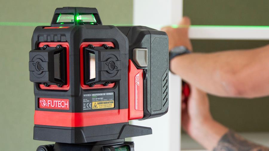 Uitlijnlasers voor schilderwerk, interieurbouw en afbouw