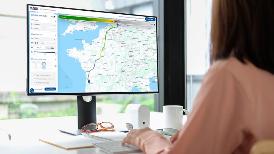 DAF lance un simulateur de trajet interactif pour les camions électriques