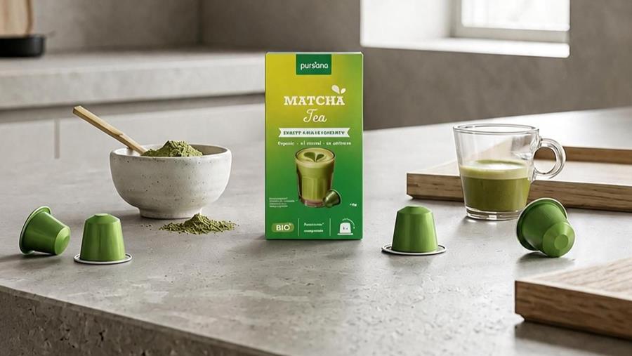 Matcha et mushroom en capsule