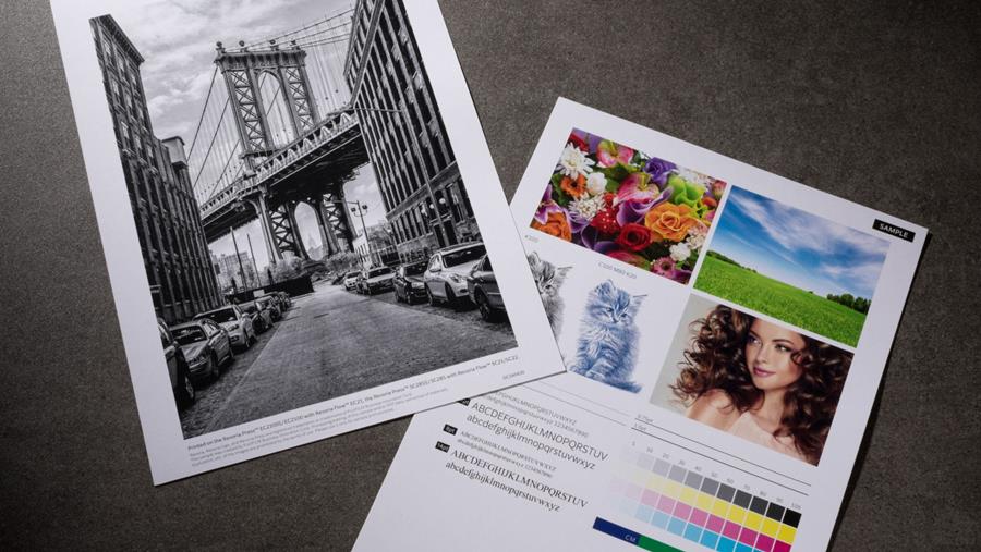Fujifilm test papiersoorten van Koehler op Revoria-printers